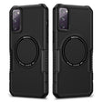For Samsung Galaxy S20 FE MagSafe Shockproof Armor Phone Case(Black) - Galaxy S20 FE Cases by PMC TechLife | Online Shopping South Africa | PMC TechLife