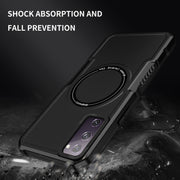 For Samsung Galaxy S20 FE MagSafe Shockproof Armor Phone Case(Black)