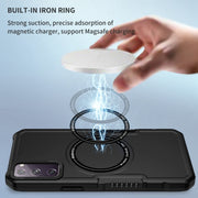 For Samsung Galaxy S20 FE MagSafe Shockproof Armor Phone Case(Black)