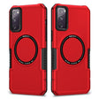 For Samsung Galaxy S20 FE MagSafe Shockproof Armor Phone Case(Red) - Galaxy S20 FE Cases by PMC TechLife | Online Shopping South Africa | PMC TechLife