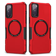 For Samsung Galaxy S20 FE MagSafe Shockproof Armor Phone Case(Red)