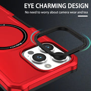 For Samsung Galaxy S20 FE MagSafe Shockproof Armor Phone Case(Red)