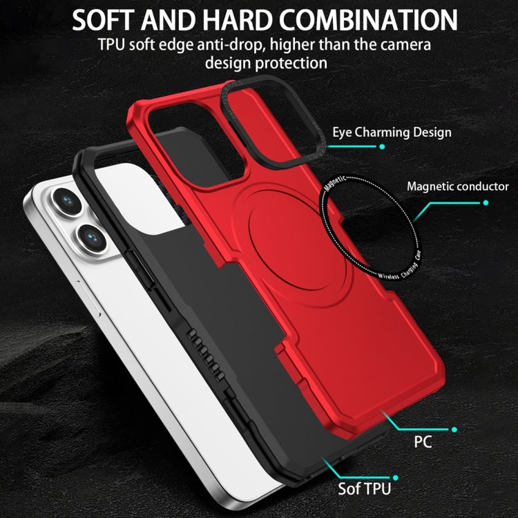 For Samsung Galaxy S20 FE MagSafe Shockproof Armor Phone Case(Red)