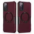 For Samsung Galaxy S20 FE MagSafe Shockproof Armor Phone Case(Wine Red) - Galaxy S20 FE Cases by PMC TechLife | Online Shopping South Africa | PMC TechLife