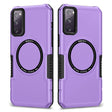 For Samsung Galaxy S20 FE MagSafe Shockproof Armor Phone Case(Purple) - Galaxy S20 FE Cases by PMC TechLife | Online Shopping South Africa | PMC TechLife