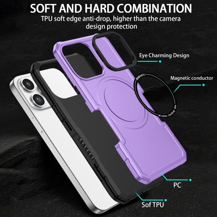 For Samsung Galaxy S20 FE MagSafe Shockproof Armor Phone Case(Purple)