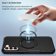 For Samsung Galaxy S21 5G MagSafe Shockproof Armor Phone Case(Black)