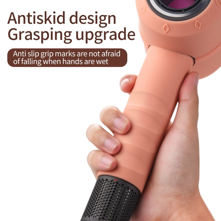 Hair Drier Shockproof Silicone Protective Case for Dyson(Coral Orange)