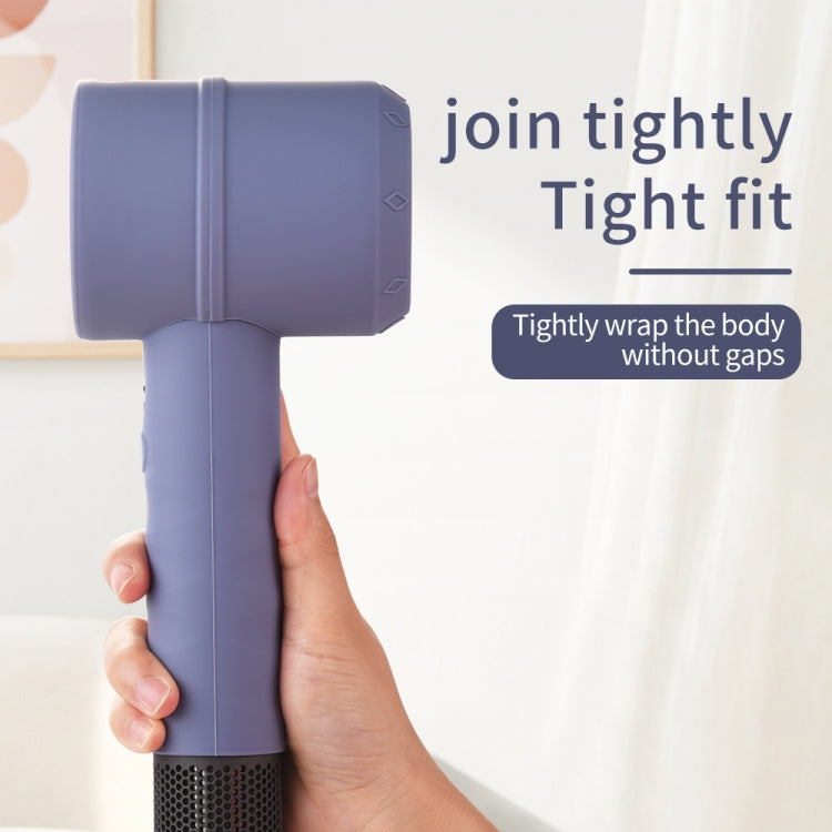 Hair Drier Shockproof Silicone Protective Case for Dyson(Midnight Blue)
