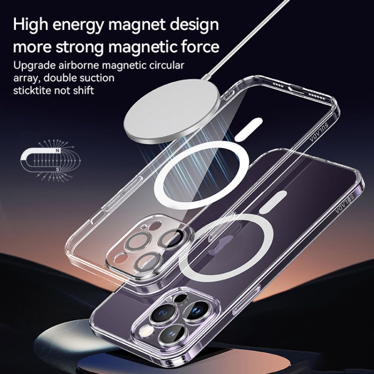 For iPhone 14 Pro SULADA Jingpin Series All-inclusive Lens Electroplated TPU Phone Case(Blue)