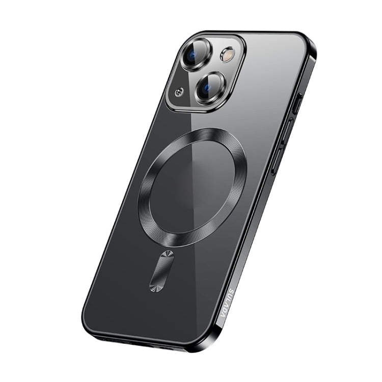 For iPhone 13 SULADA Plating TPU Shockproof Phone Soft Case(Black)