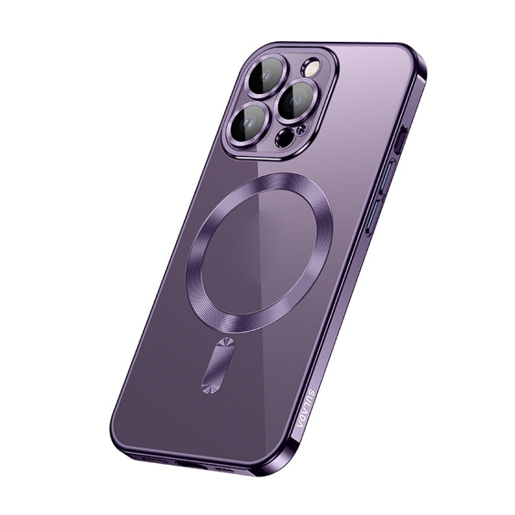For iPhone 13 Pro SULADA Plating TPU Shockproof Phone Soft Case(Purple)