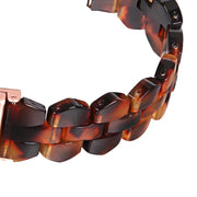 For Fitbit Versa 4 / Sense 2 Universal Rhombus Resin Watch Band(Hawksbill)