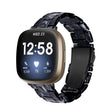 For Fitbit Versa 4 / Sense 2 Universal Resin Watch Band(Black Flower) - free shipping - PMC TechLife - Order now!