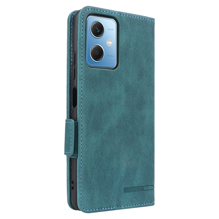 For Xiaomi Redmi Note 12 China Magnetic Clasp Flip Leather Phone Case(Green)
