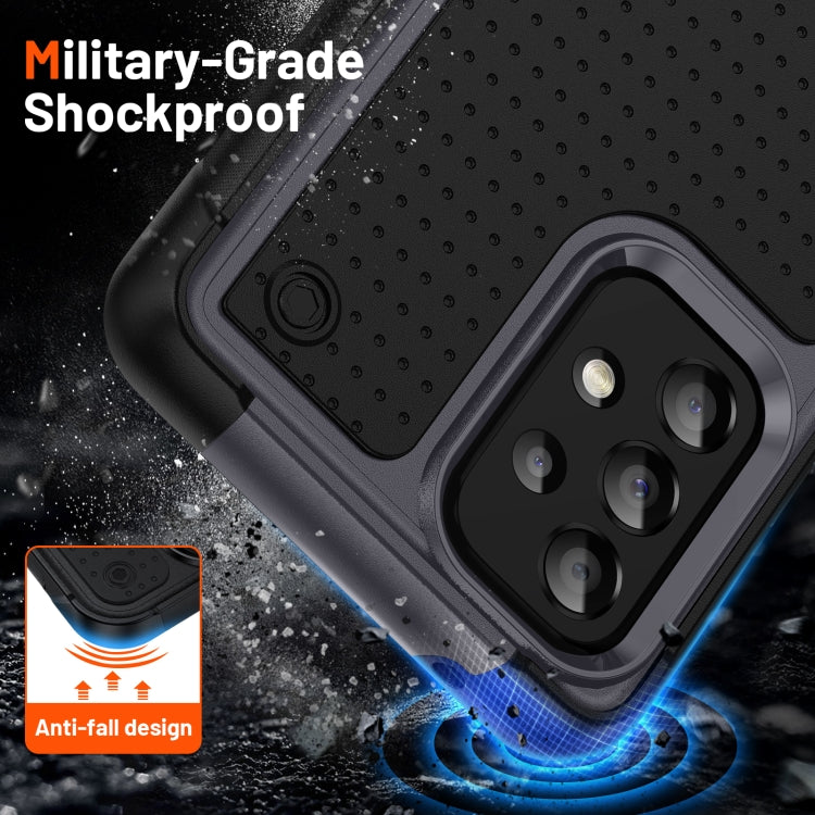 For Samsung Galaxy A53 5G PC + TPU Shockproof Protective Phone Case(Grey+Black)