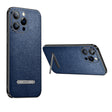 For iPhone 14 Plus SULADA Invisible Bracket Leather Back Cover Phone Case(Blue) - iPhone 14 Plus Cases by SULADA | Online Shopping South Africa | PMC TechLife | Buy Now Pay Later Mobicred