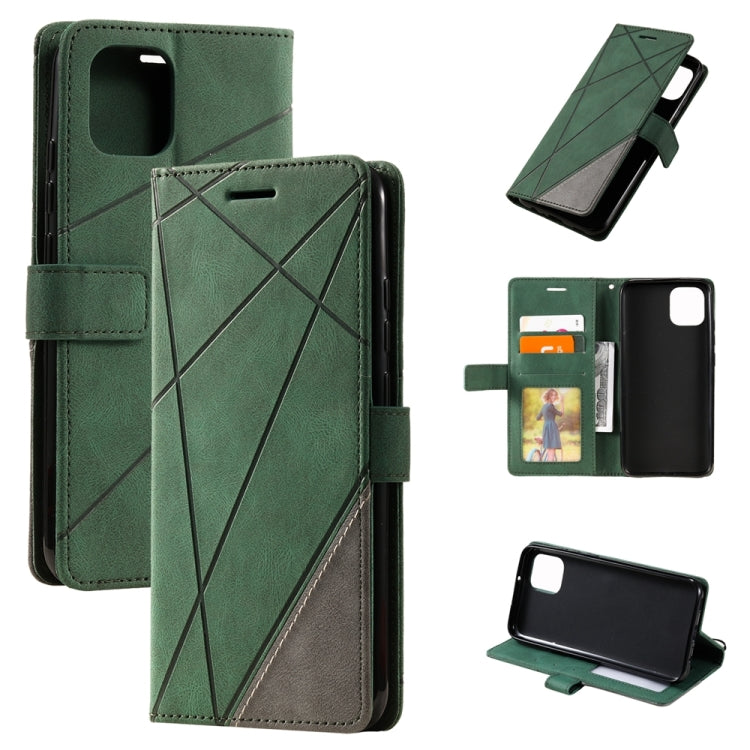 For Xiaomi Redmi A1 Skin Feel Splicing Leather Phone Case(Green)