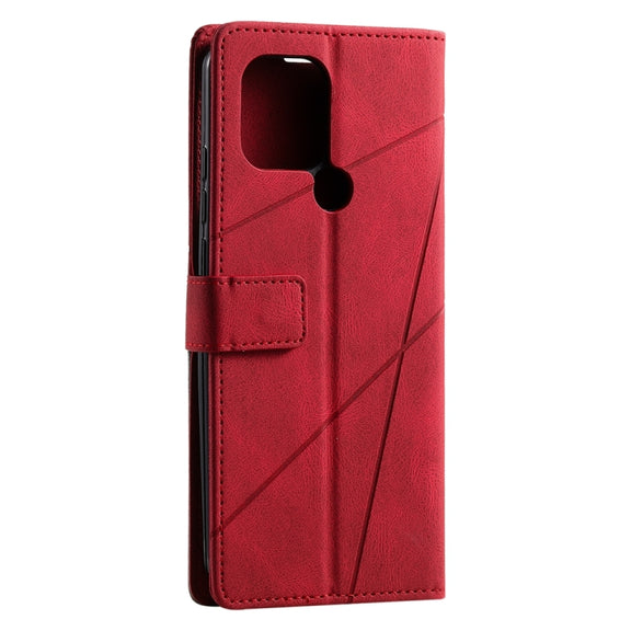 For Xiaomi Redmi A1+ Skin Feel Splicing Leather Phone Case(Red)