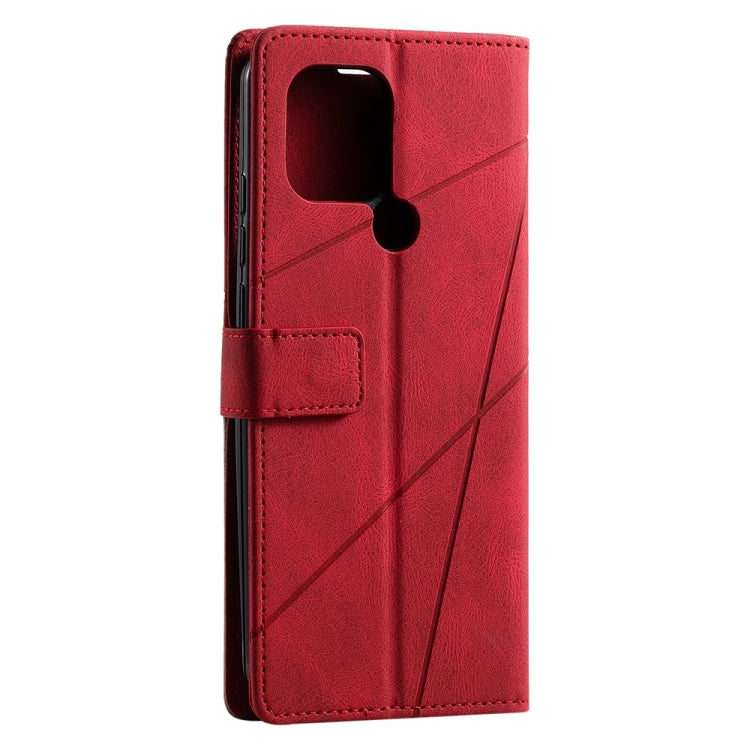 For Xiaomi Redmi A1+ Skin Feel Splicing Leather Phone Case(Red)