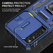 For Xiaomi Redmi Note 11 Pro Armor PC + TPU Camera Shield Phone Case(Navy Blue)