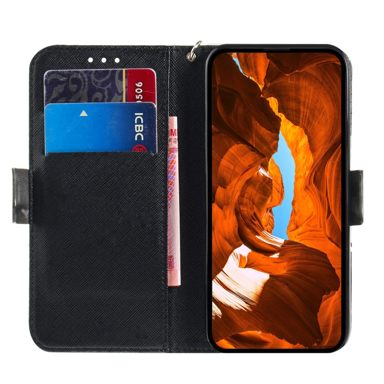 For Huawei nova Y70 Plus 3D Colored Pattern Flip Leather Phone Case(Peacock Wreath)