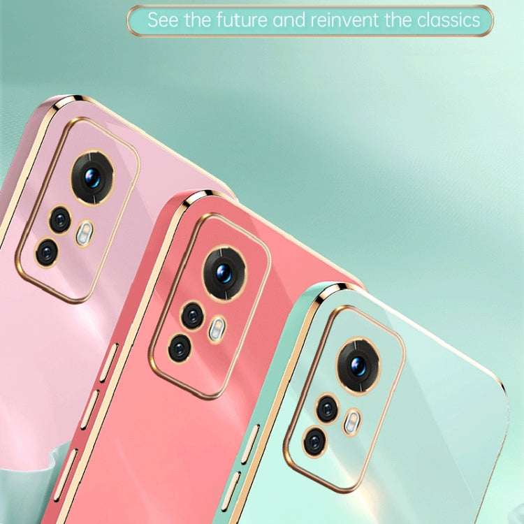 For Xiaomi 12 Lite XINLI Straight Edge 6D Electroplate TPU Phone Case(Mint Green)