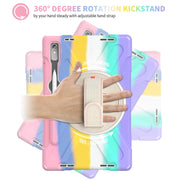 For Lenovo Tab P11 Pro Gen 2 Silicone + PC Protective Tablet Case(Colorful Pink)