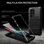 For Samsung Galaxy S23 Ultra 5G R-JUST Life Water-resistant Dustproof Shockproof Phone Case(Black)