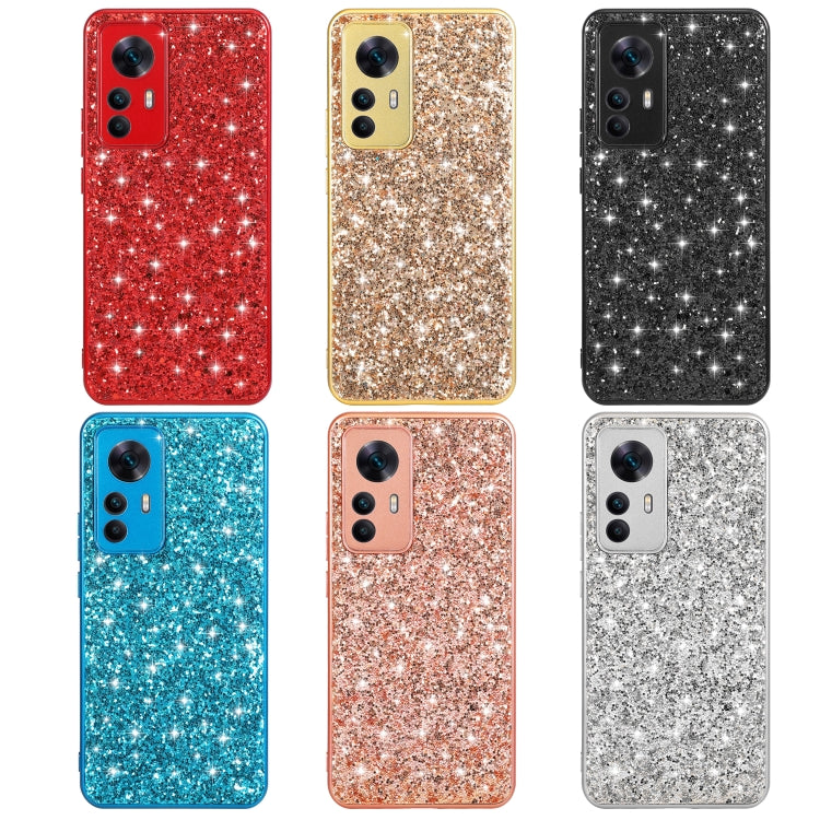 For Xiaomi 12T Pro Glitter Powder Shockproof TPU Protective Case(Silver)