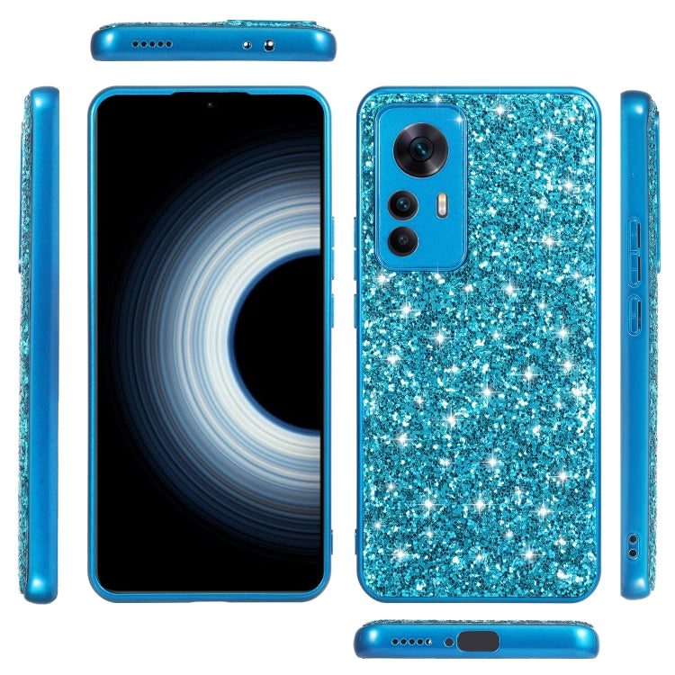 For Xiaomi 12T Pro Glitter Powder Shockproof TPU Protective Case(Silver)