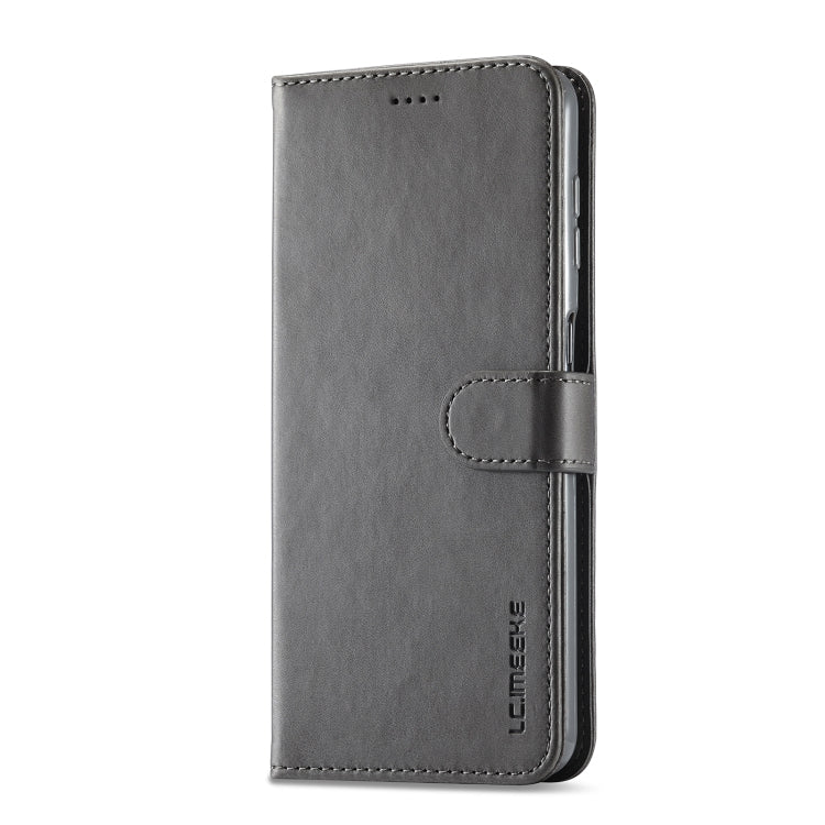 For Samsung Galaxy A54 5G LC.IMEEKE Calf Texture Leather Phone Case(Grey)