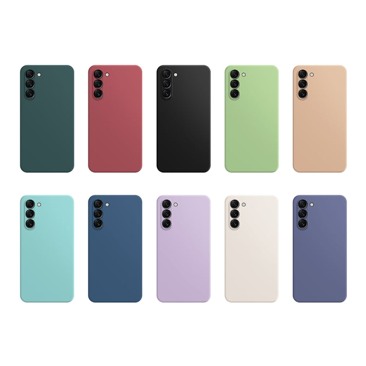 For Samsung Galaxy S23 5G Imitation Liquid Silicone Phone Case(Matcha Green)