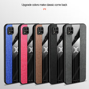 For Xiaomi Redmi 10A XINLI Stitching Cloth Textue Shockproof TPU Phone Case(Blue)