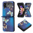 For Samsung Galaxy Z Flip4 Colored Drawing Invisible Magnetic Leather Phone Case(Gold Butterfly) - free shipping - PMC TechLife - Order now!