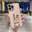For iPhone XS Max Plating Rabbit Holder Phone Case(Pink) - free shipping - PMC TechLife - Order now!