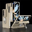 For Samsung Galaxy Z Fold4 GKK Integrated Magnetic Folding Phone Case with Pen Case(Champagne Gold) - Galaxy Z Fold4 5G Cases by GKK | Online Shopping South Africa | PMC TechLife | Buy Now Pay Later Mobicred
