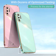 For Samsung Galaxy Note10+ XINLI Straight Edge 6D Electroplate TPU Phone Case(Black)