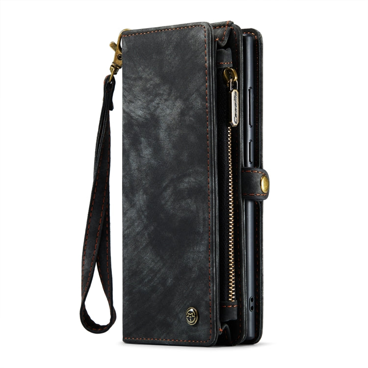For Samsung Galaxy S23 Ultra 5G CaseMe 008 Detachable Multifunctional Leather Phone Case(Black)