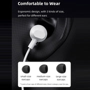 USAMS US-SJ594 EP-47 3.5mm In-Ear Wired Earphone, Length: 1.2m(Black)