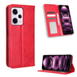 For Xiaomi Redmi Note 12 Pro+ Global Magnetic Buckle Retro Texture Leather Phone Case(Red) - free shipping - PMC TechLife - Order now!