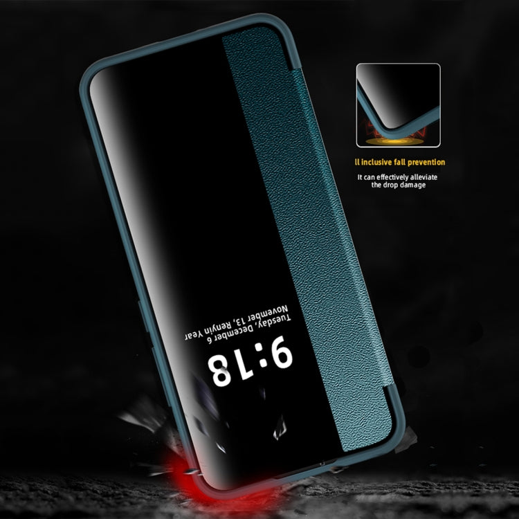 For Xiaomi 13 Magnetic Side Window View Shockproof Horizontal Flip Leather Case(Black)