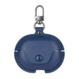 For Huawei FreeBuds Pro 2 Business Leather Earphone Protective Case with Hook(Blue) - Huawei Earphone Case by PMC TechLife | Online Shopping South Africa | PMC TechLife