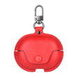 For Huawei FreeBuds Pro 2 Business Leather Earphone Protective Case with Hook(Red) - Huawei Earphone Case by PMC TechLife | Online Shopping South Africa | PMC TechLife