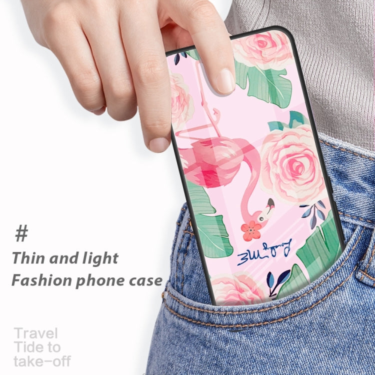 For Xiaomi Redmi A1+ Colorful Painted Glass Phone Case(Owl)
