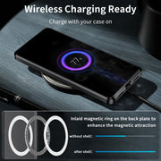 For Samsung Galaxy S23 5G MagSafe Magnetic Frosted Metal Phone Case(Black)