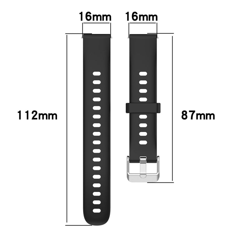 For Keep Band B5 / B4 / B4 Lite 16mm Glossy Surface Silicone Watch Band(Midnight Blue)