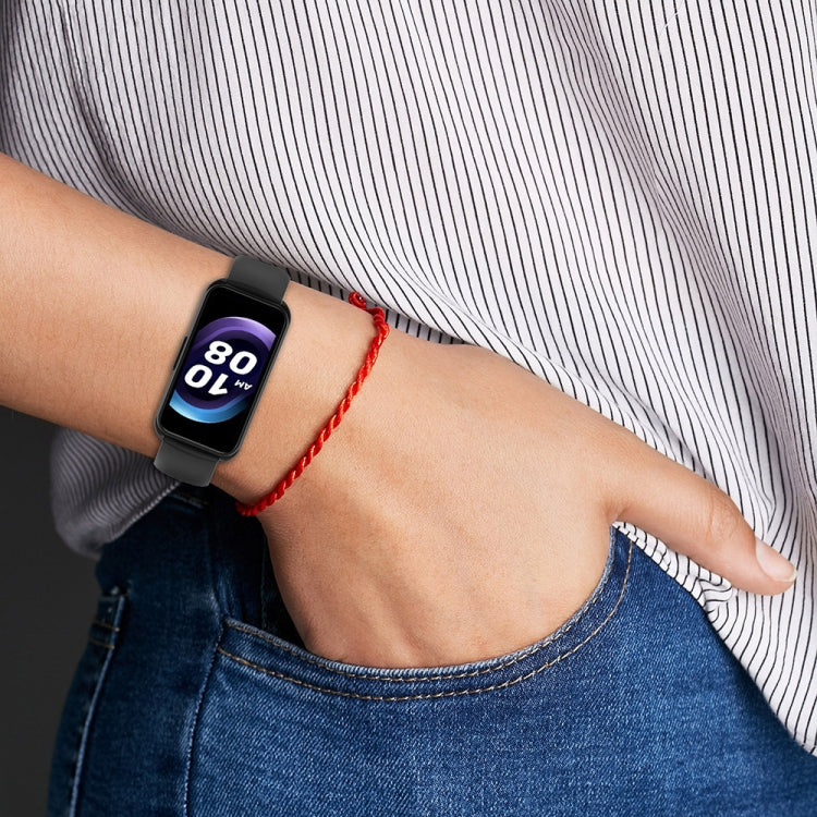 For Keep Band B5 / B4 / B4 Lite 16mm Glossy Surface Silicone Watch Band(Purple)