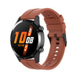 For Huawei Watch 3 Pro New 20mm Silicone Black Buckle Watch Band(Cabernet Orange)