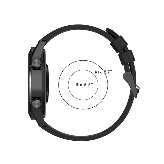 For Huawei Watch Buds 22mm Silicone Black Buckle Watch Band(Mint Green)